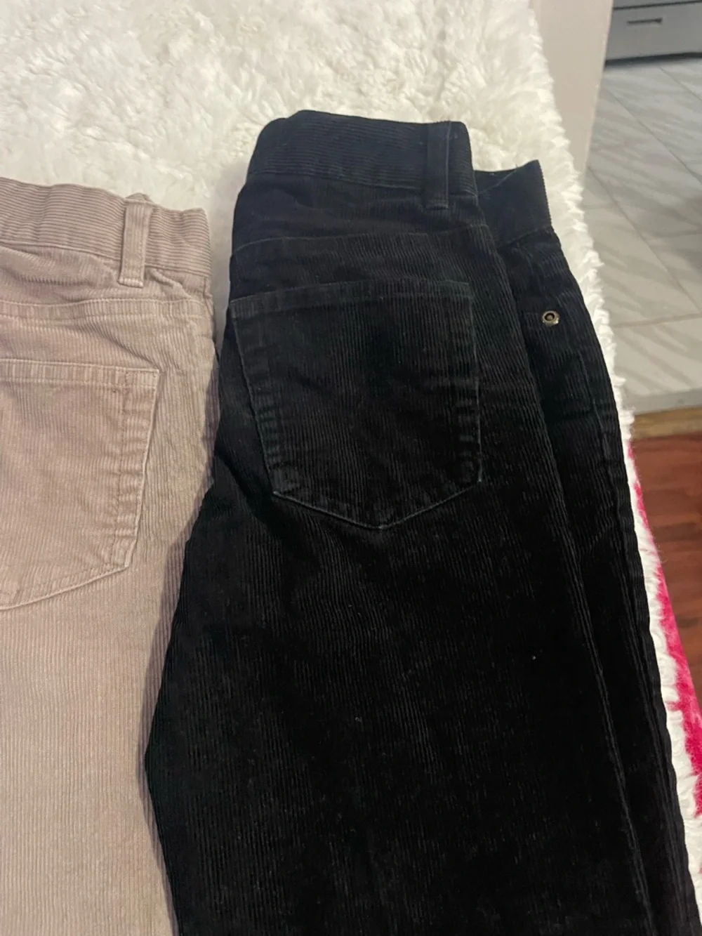 Janie and Jack Corduroy Pants Trio in Blue, Taupe, and Black - Picture 3 of 9